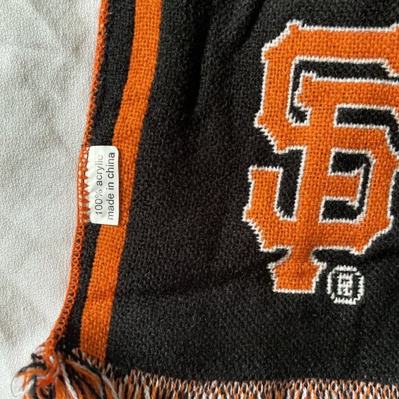 Scarf MLB San Francisco Giants Season Ticketholder Knit Winter Neck Team Colors - Picture 3 of 8